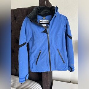 Columbia Blue Raincoat Weather-Resistant Outdoor Gear Omni-Heat